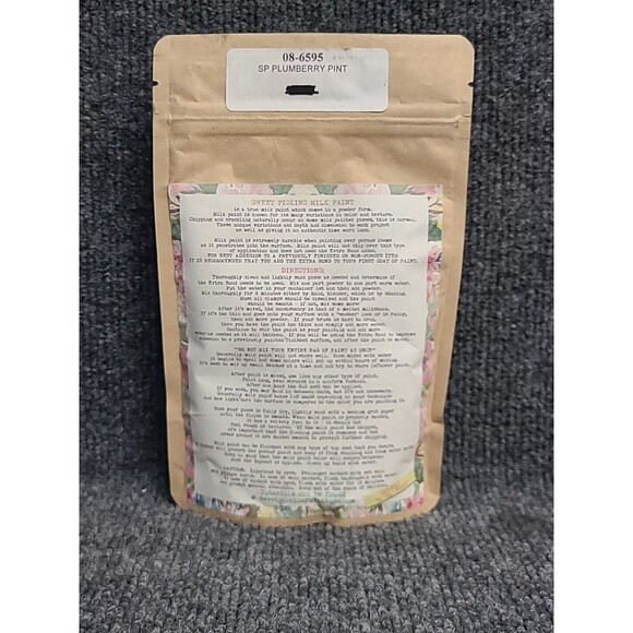 NEW Sweet Pickins Milk Paint 6 Oz ( Makes 1 Pint) Plumberry purple - Picture 3 of 3